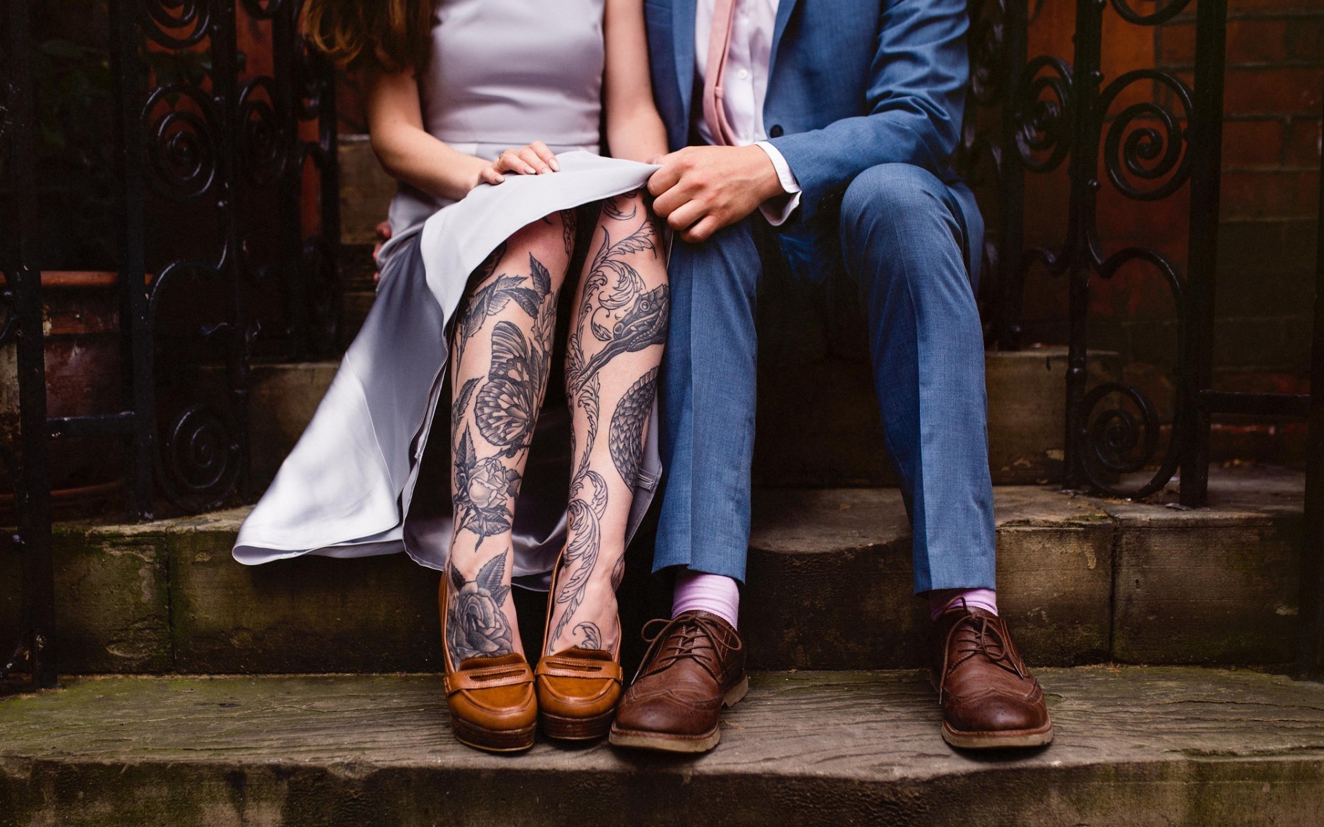 couple, Tattoos Wallpaper