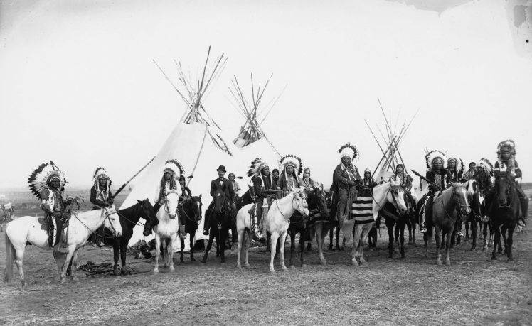 Native Americans, Historic, Monochrome HD Wallpaper Desktop Background