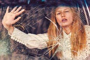 women, Model, Broken Glass