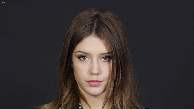 women, Adele Exarchopoulos, Celebrity, Brunette, Actress, Looking At Viewer, Face, Brown Eyes HD Wallpaper Desktop Background