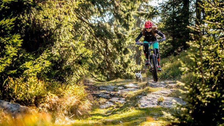 mountain Bikes, Women With Bikes, Helmet, Bicycle HD Wallpaper Desktop Background