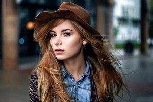 women, Model, Maxim Guselnikov, Urban, Portrait, Hat