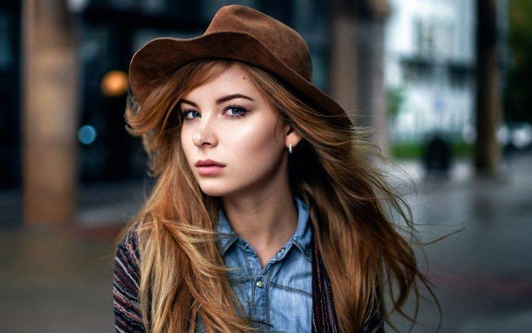 women, Model, Maxim Guselnikov, Urban, Portrait, Hat HD Wallpaper Desktop Background