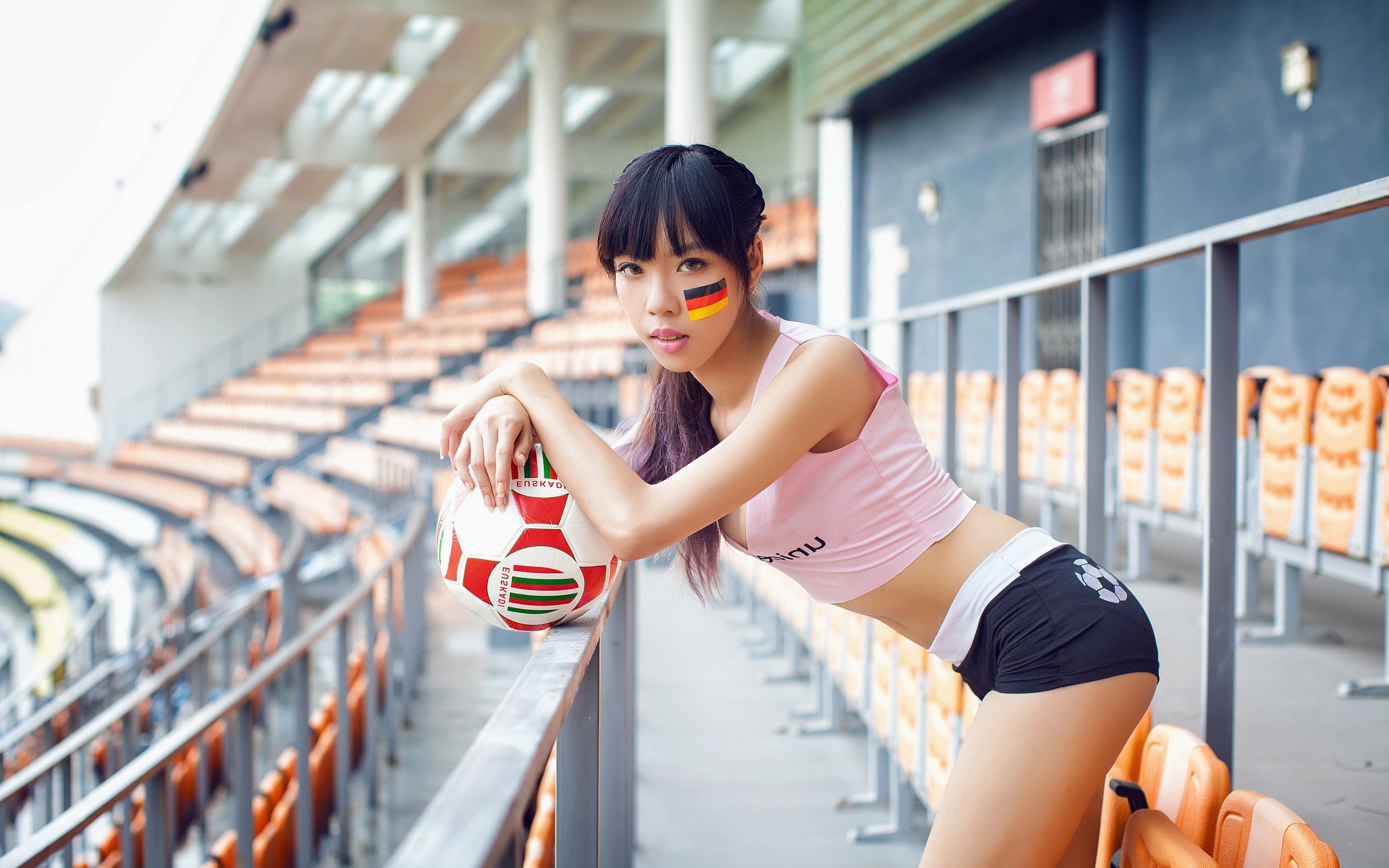 Asian, Women, Model, Stadium, Germany Wallpaper