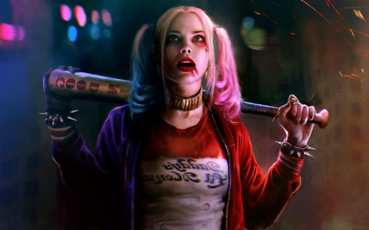 Margot Robbie, Harley Quinn, Suicide Squad, DC Comics HD Wallpaper Desktop Background