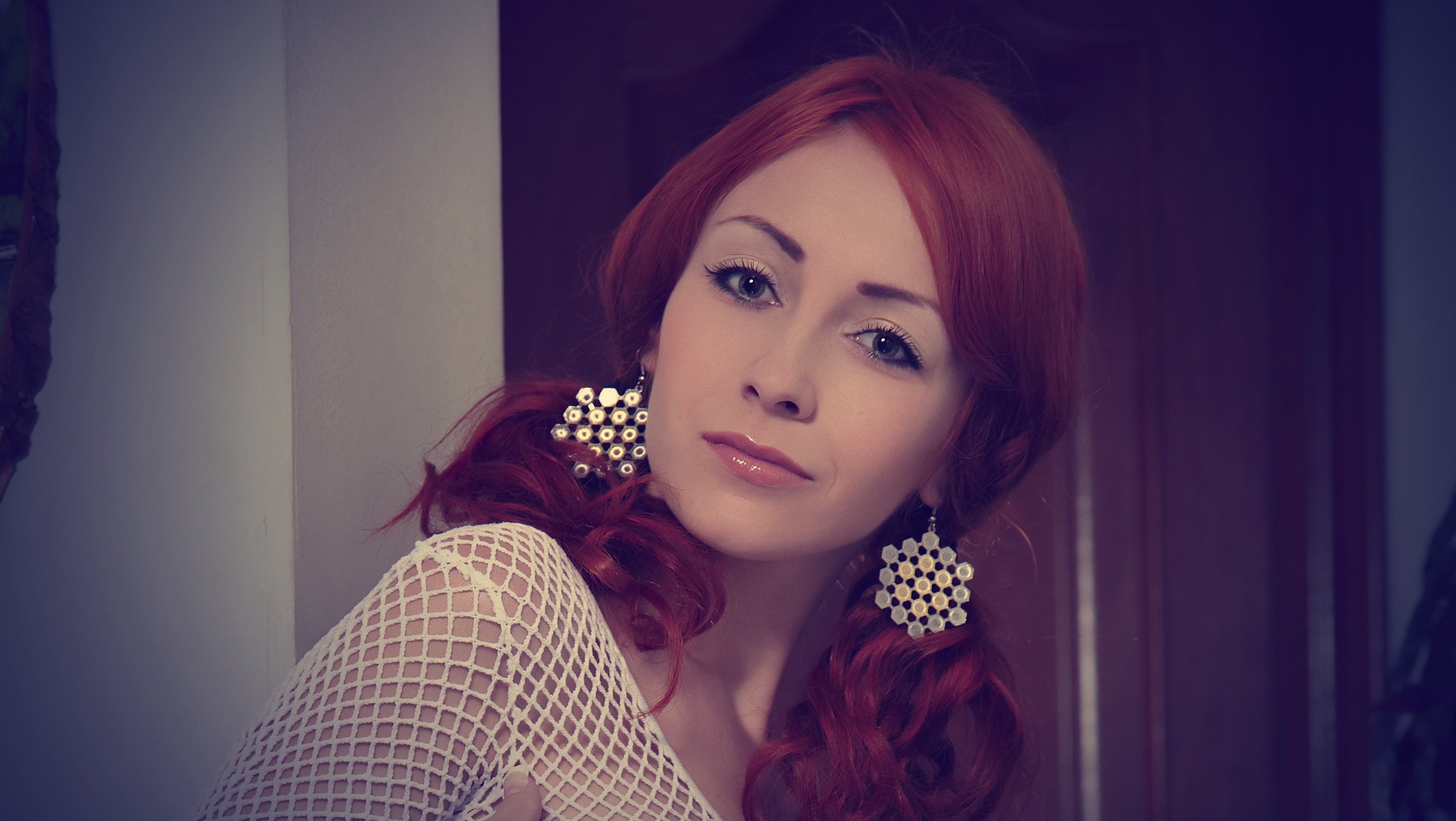 Night A, Redhead, Women Wallpaper