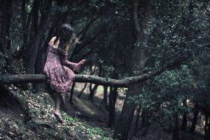 women, Model, Fantasy Art, Trees