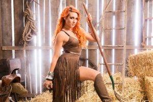 Becky Lynch, Dyed Hair, Redhead, Orange Hair, WWE, Wrestling