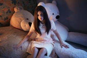 women, Model, Teddy Bears
