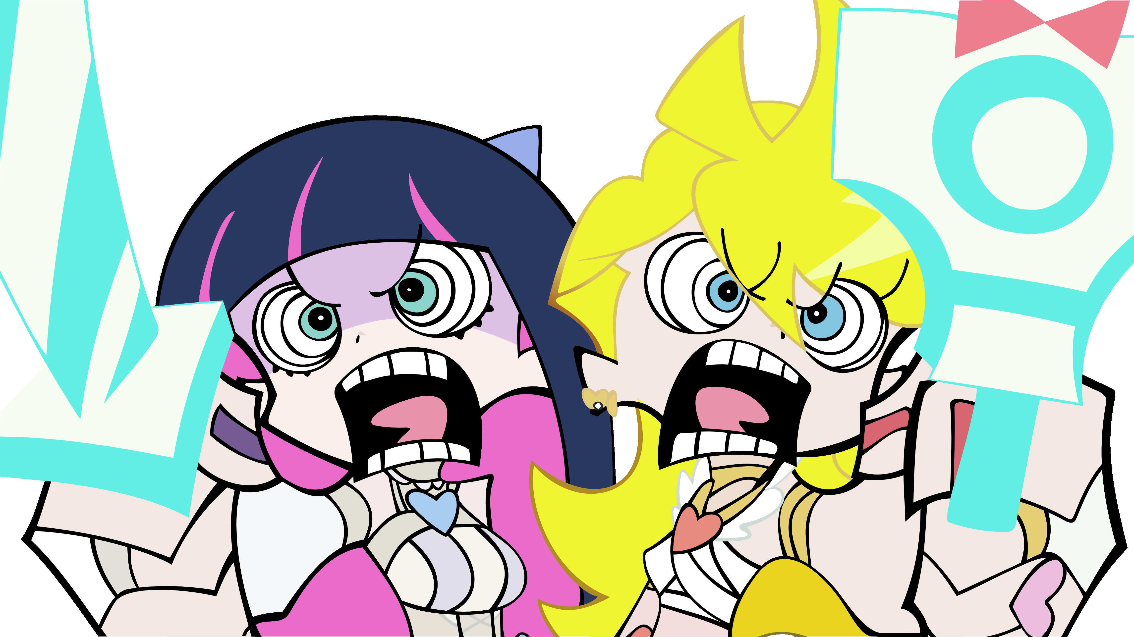 Panty And Stocking With Garterbelt, Angel, Anime, Anime Girls, Anarchy Panty, Anarchy Stocking Wallpaper