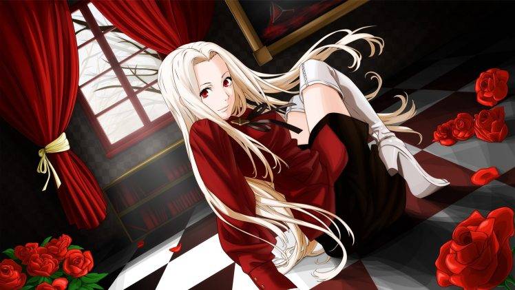 Fate Series, Irisviel Von Einzbern, Fate Zero, Blonde, Long Hair, Red Eyes HD Wallpaper Desktop Background