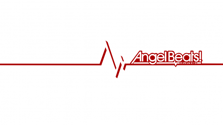 Angel Beats!, Anime, Typography, Simple Background HD Wallpaper Desktop Background