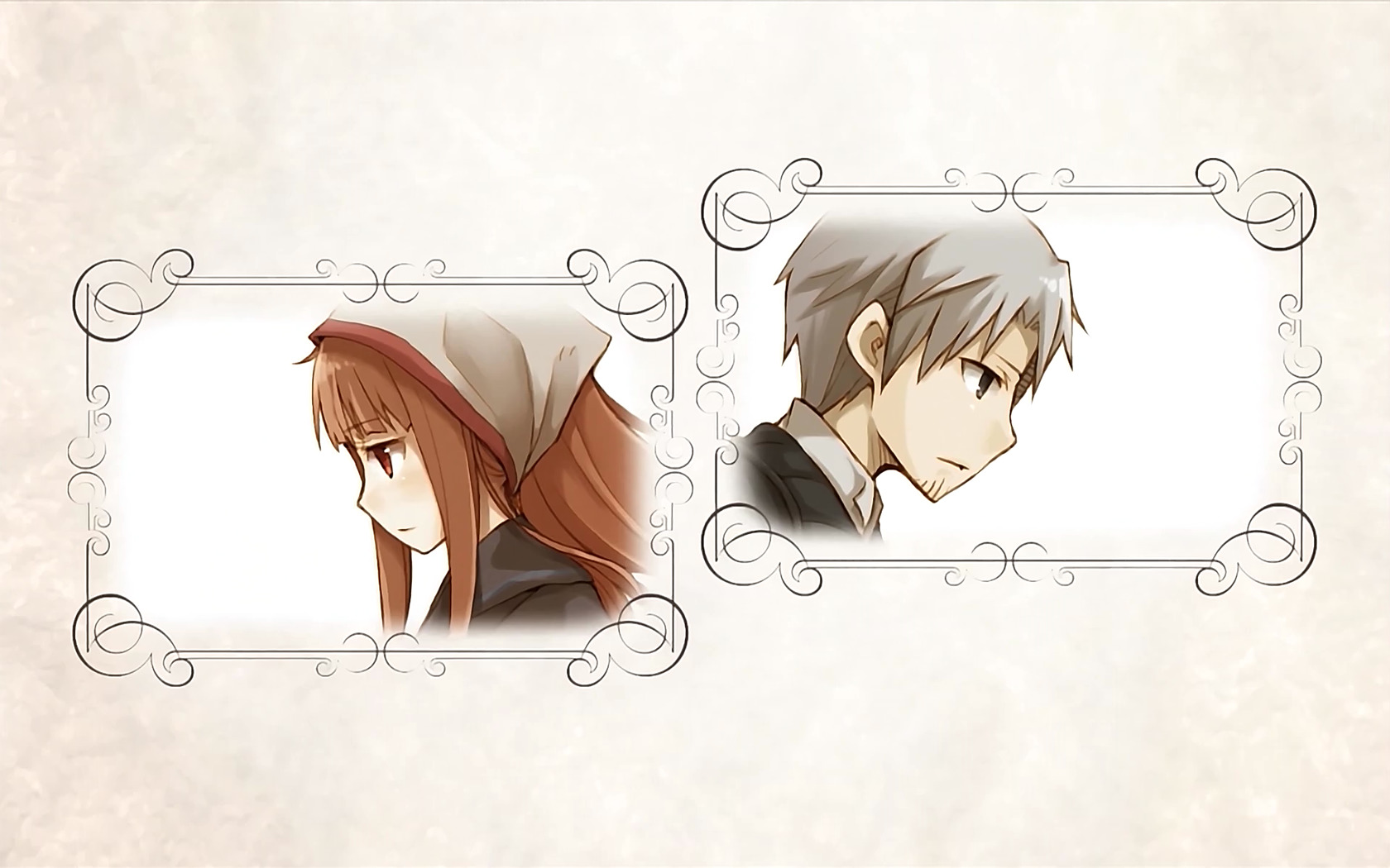 Spice And Wolf, Holo, Lawrence Kraft, Anime Wallpaper