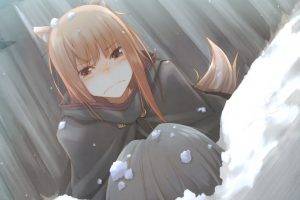 anime, Holo, Snow, Spice And Wolf, Anime Girls