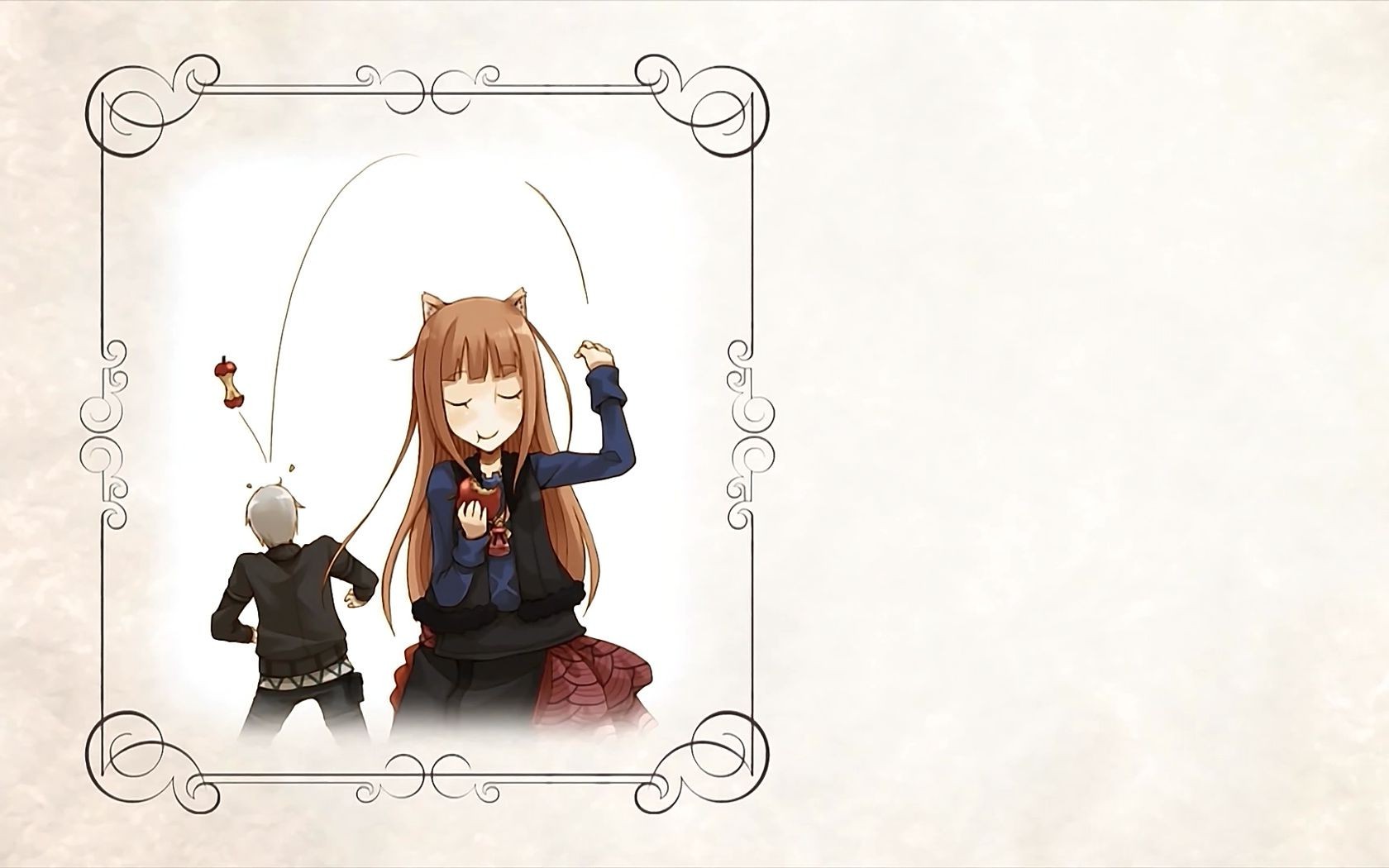 Spice And Wolf, Apples, Lawrence Kraft, Anime, Holo Wallpaper