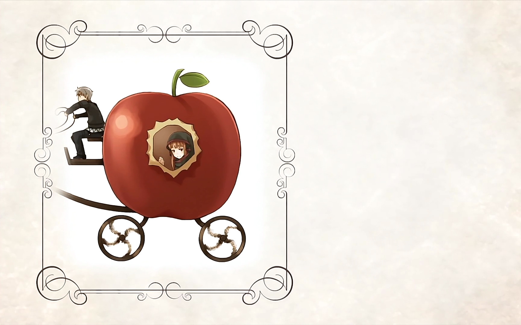 Spice And Wolf, Holo, Lawrence Kraft, Apples Wallpaper