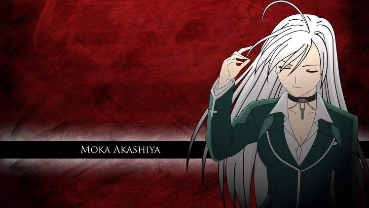 Akashiya Moka, Rosario + Vampire HD Wallpaper Desktop Background