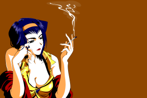 Cowboy Bebop, Smoking, Faye Valentine, Anime Girls