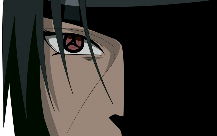 Naruto Shippuuden, Uchiha Itachi, Sharingan, Shadow HD Wallpaper Desktop Background