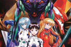 Neon Genesis Evangelion, Ayanami Rei, Ikari Shinji, Asuka Langley Soryu, EVA Unit 02, Anime, Gendo Ikari, EVA Unit 00, EVA Unit 01