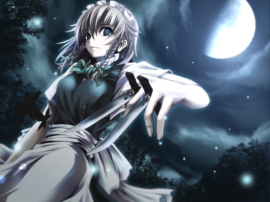 anime Girls, Touhou, Izayoi Sakuya Wallpaper