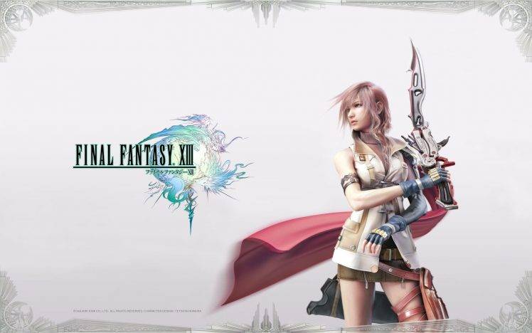 Final Fantasy, Final Fantasy XIII, Claire Farron, Video Games, Sword HD Wallpaper Desktop Background