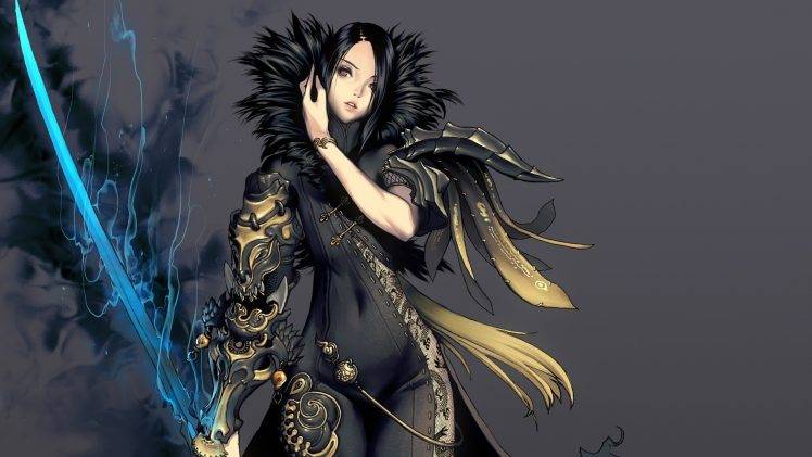 Blade And Soul, Anime Girls, Sword HD Wallpaper Desktop Background