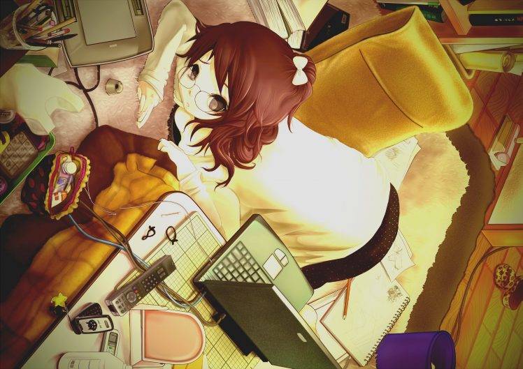 anime Girls, Anime, Meganekko, Original Characters HD Wallpaper Desktop Background