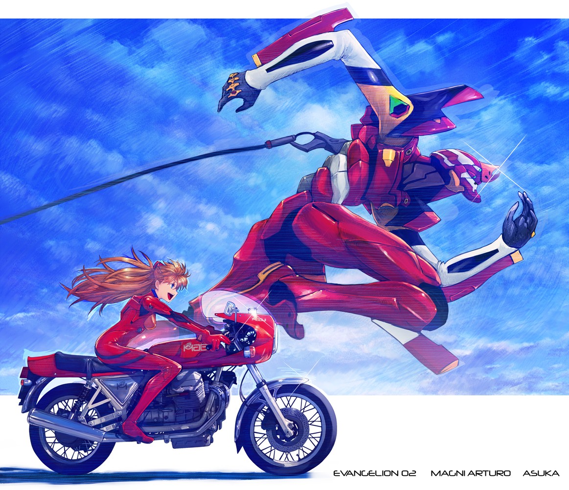Neon Genesis Evangelion, Asuka Langley Soryu, EVA Unit 02, Anime Wallpaper