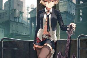 anime, Anime Girls, Guitar, Punk