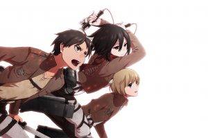 Shingeki No Kyojin, Mikasa Ackerman, Armin Arlert, Anime