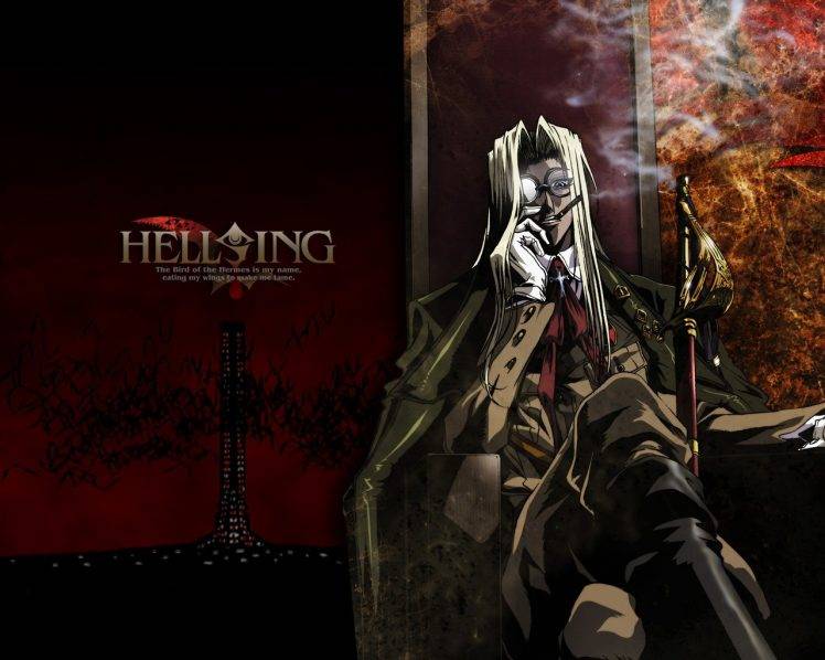 Hellsing, Integra, Sword, Sir Integra Fairbrook Wingates Hellsing, Bats, Logo, Tower HD Wallpaper Desktop Background