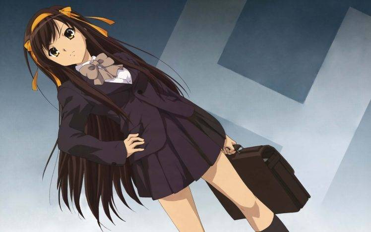 Suzumiya Haruhi, The Melancholy Of Haruhi Suzumiya, Anime, Anime Girls HD Wallpaper Desktop Background