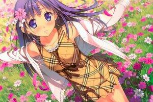 anime Girls, Flowers