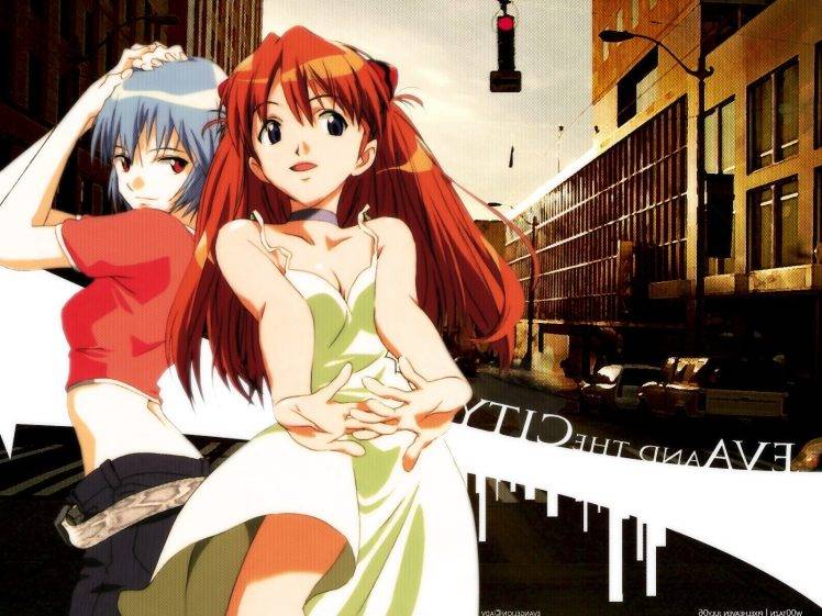 anime Girls, Neon Genesis Evangelion, Ayanami Rei, Asuka Langley Soryu HD Wallpaper Desktop Background