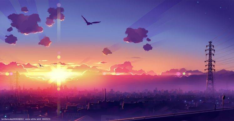 city, Anime HD Wallpaper Desktop Background