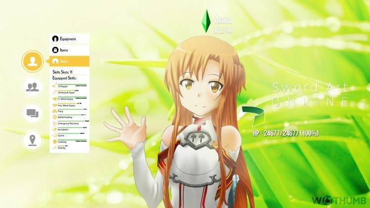 Sword Art Online, Yuuki Asuna HD Wallpaper Desktop Background