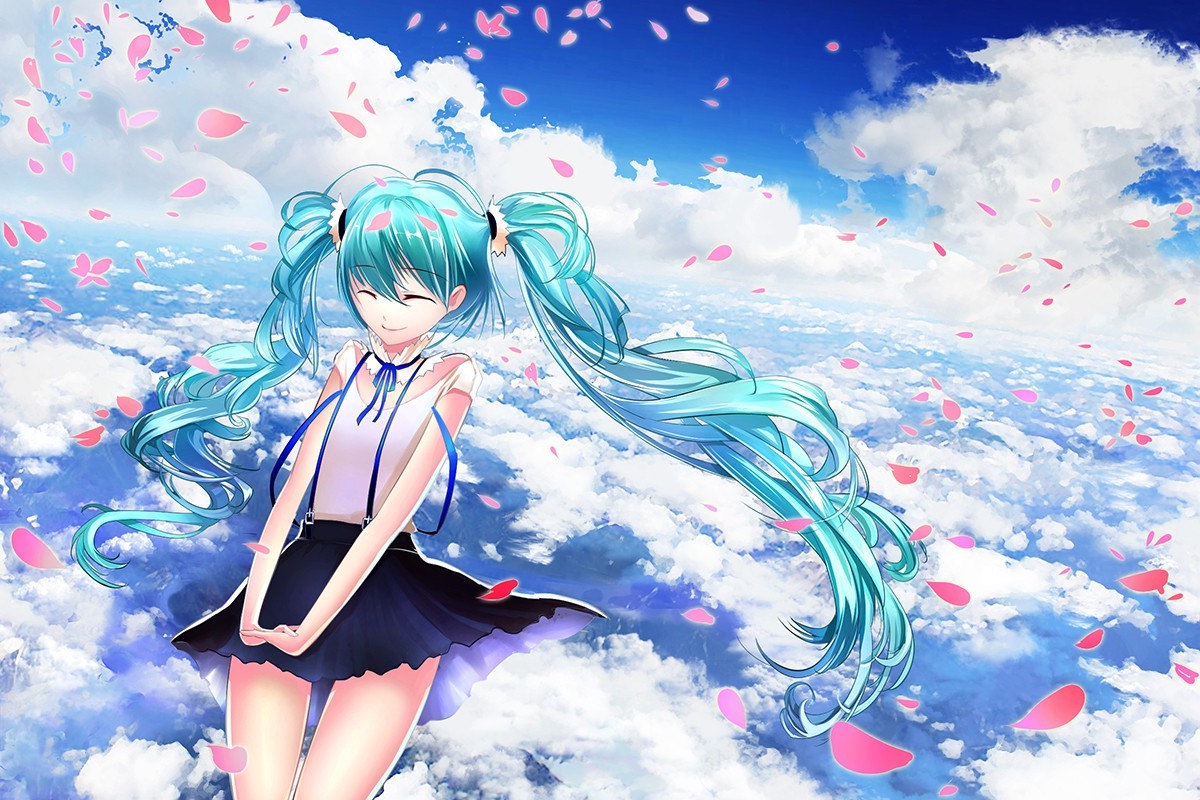 anime, Anime Girls, Clouds, Hatsune Miku Wallpaper