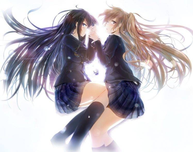 anime, Anime Girls, School Uniform, Schoolgirls HD Wallpaper Desktop Background