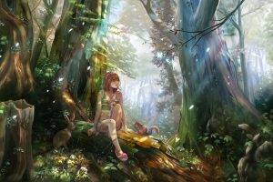 anime, Anime Girls, Nature