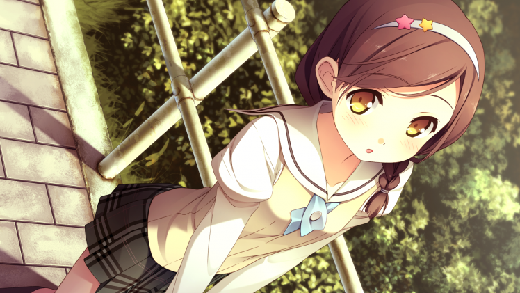 anime Girls, School Uniform, Schoolgirls, Skirt HD Wallpaper Desktop Background