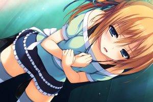anime Girls, Reminiscence, Visual Novel, Thigh highs, Skirt, Kizuna (Reminiscence)