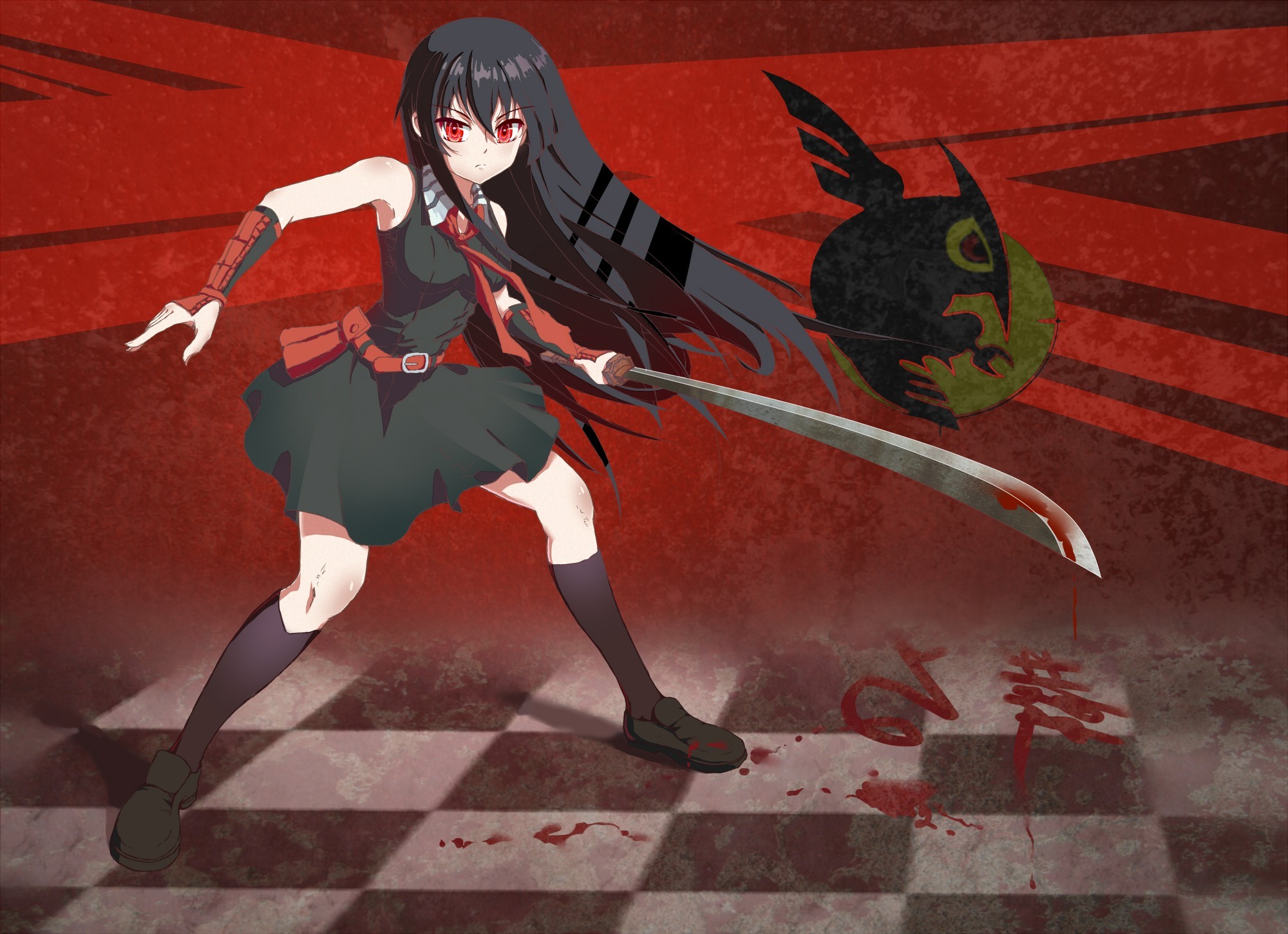anime, Anime Girls, Akame Ga Kill!, Akame, Sword, Blood Wallpapers HD
