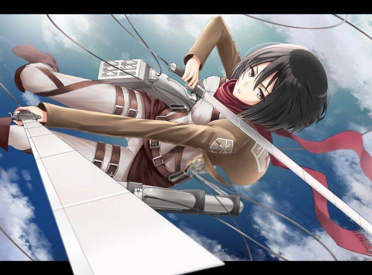 anime, Anime Girls, Shingeki No Kyojin, Mikasa Ackerman HD Wallpaper Desktop Background