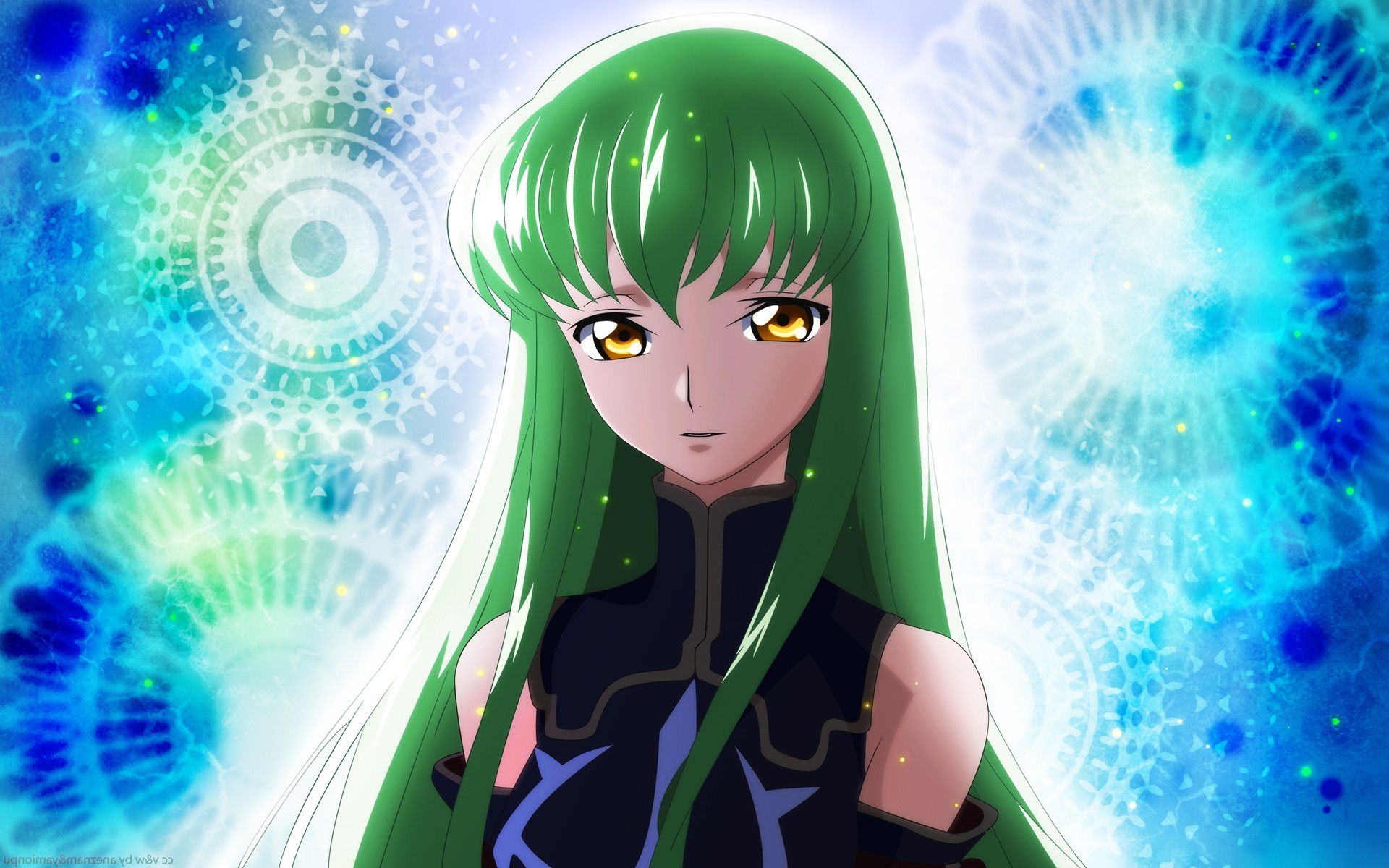 anime, Code Geass, Anime Girls, C.C., Green Hair Wallpaper