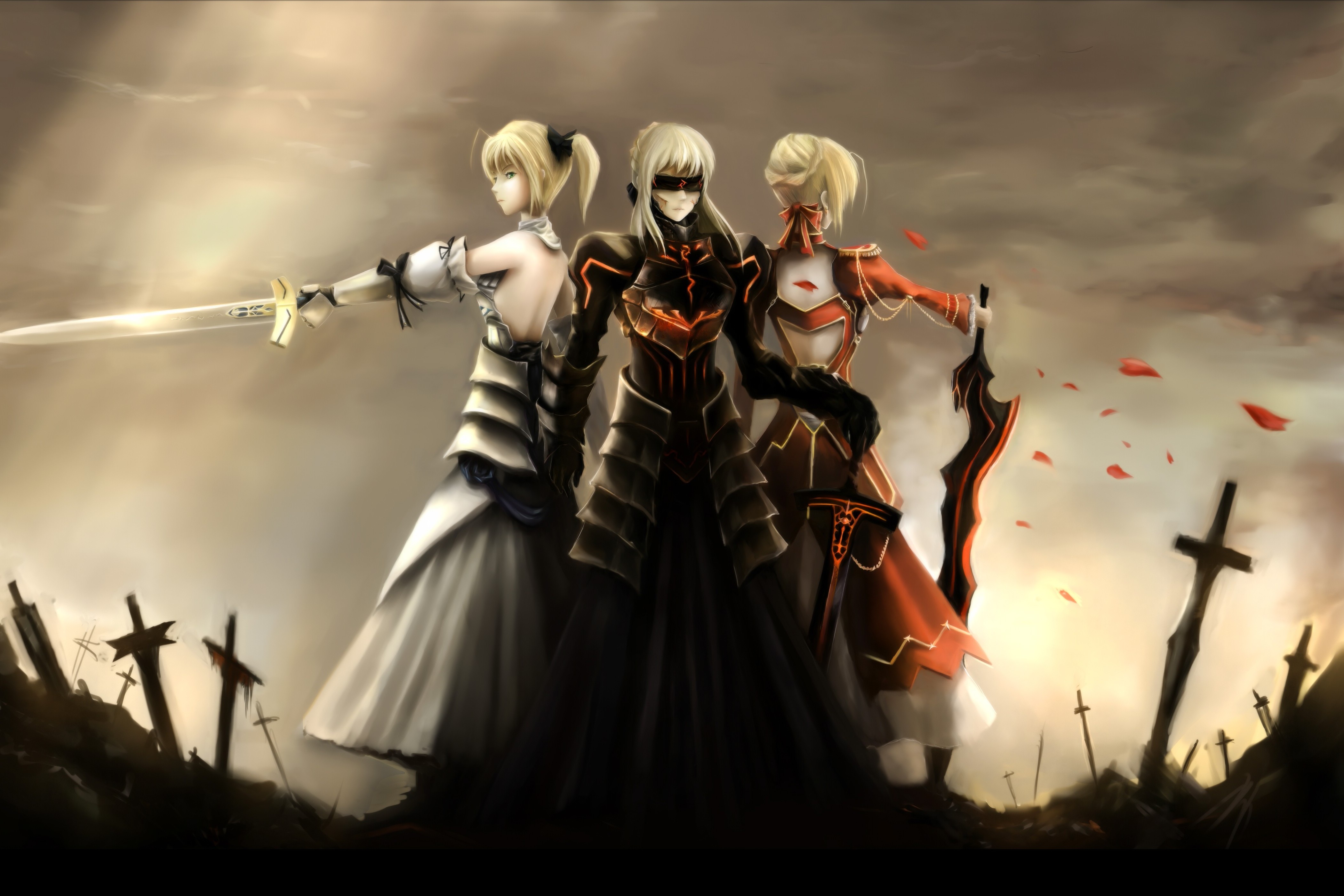 anime, Anime Girls, Fate Series, Saber Alter, Saber Lily, Saber, Fate Stay Night, Saber Extra Wallpaper