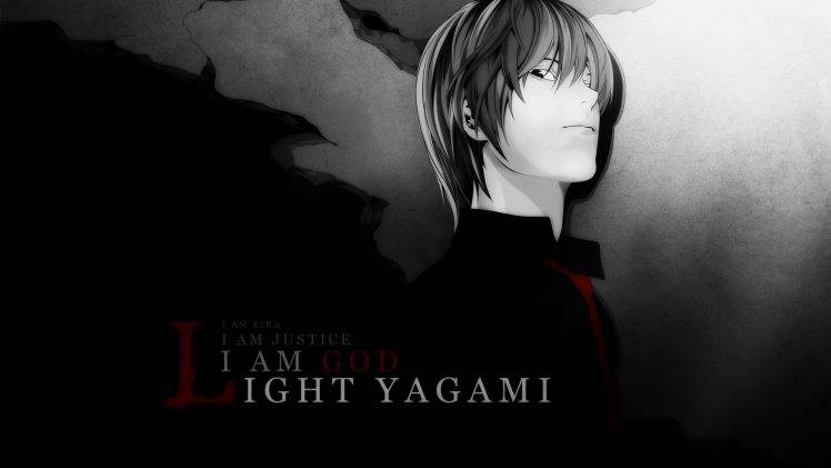 anime, Death Note, Yagami Light, Selective Coloring HD Wallpaper Desktop Background