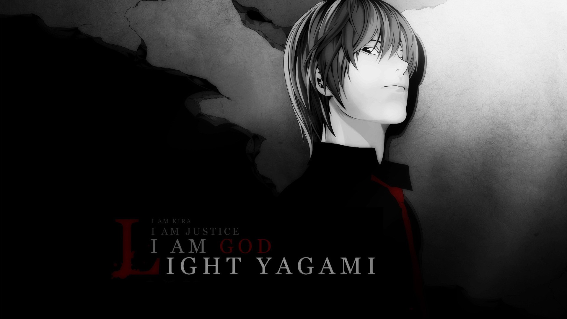 anime, Death Note, Yagami Light, Selective Coloring Wallpaper