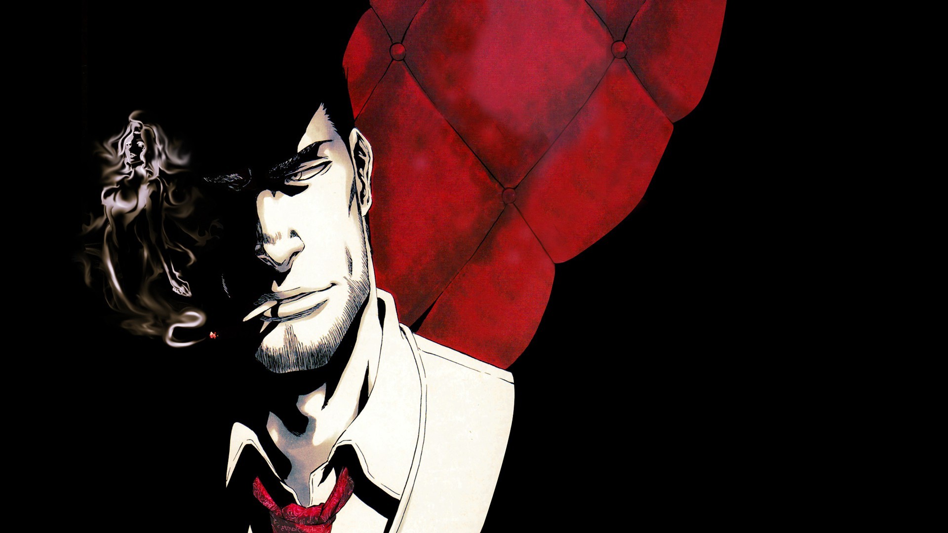 Bleach, Isshin Kurosaki, Shadow, Cigarettes Wallpaper