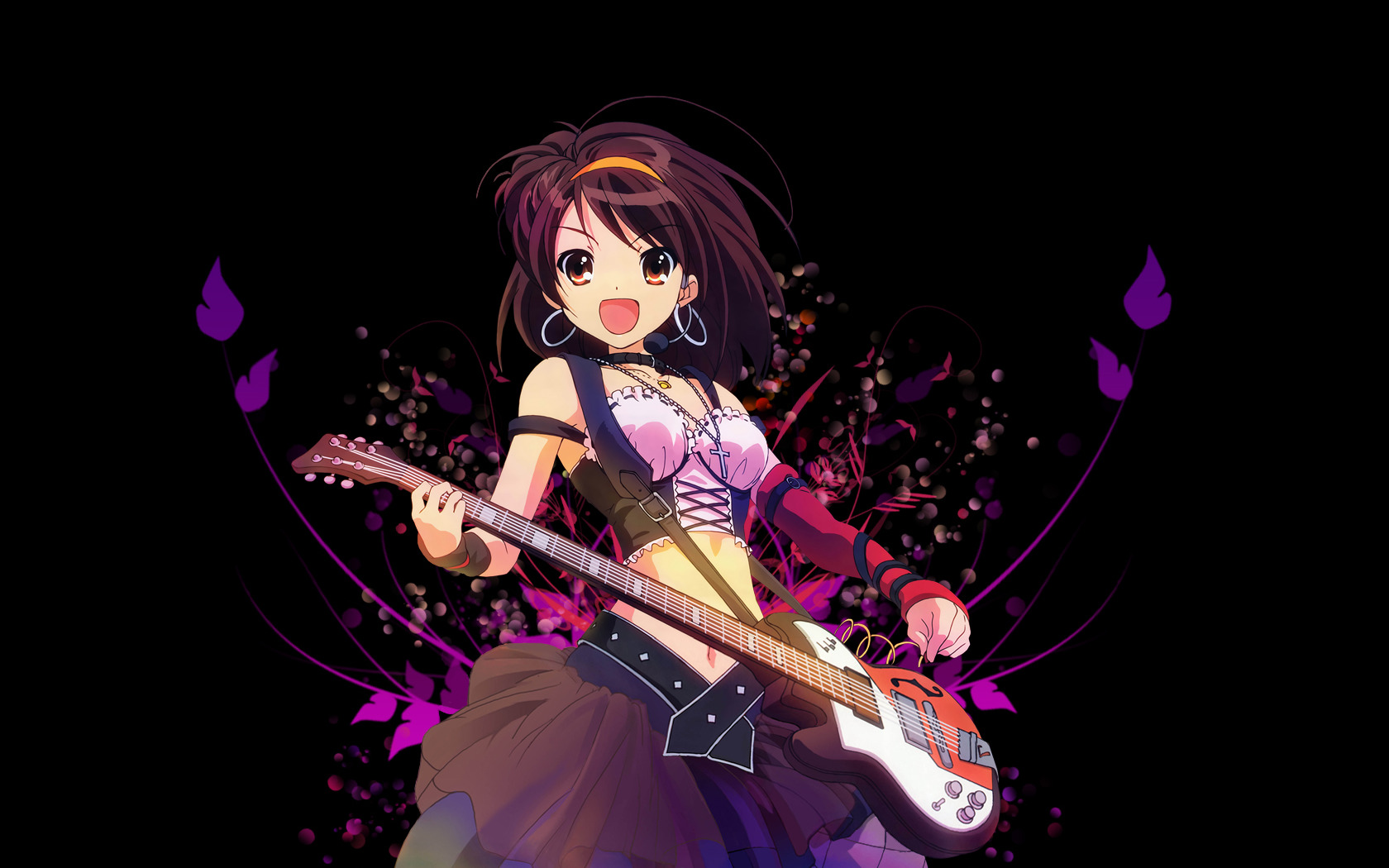 Suzumiya Haruhi, The Melancholy Of Haruhi Suzumiya, Guitar Wallpaper